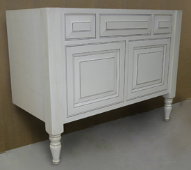 glazed vanity